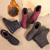 Women Winter Warm Ankle Boots Waterproof Side Zipper Fashion Snow Booties