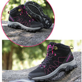 Mens Womens Hiking Trekking Shoes Running Lace Up Sneakers Trainers Ankle Boots