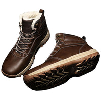 Womens Mens Snow Boots Warm Platform Ankle Boots Plush Lined Shoes Winter Boots