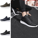 Mens Sneakers Trainers Flat Shoes Winter Warm Ankle Boot Lace Up Round Toe Shoes