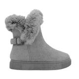 Womens Slip-On Snow Boot Buckle Warm Winter Lightweight Non-Slip Soft Ankle Shoe