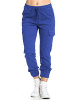 MAWCLOS Womens Casual Lounge Harem Pant Plus Size Elastic Waist Drawstring Hiking Jogger Workout Cargo Pants with Pockets