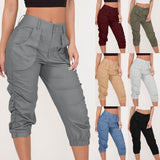Women Zipper Bottoms Boho Solid Color Trousers Beach Pants Harem Loungewear