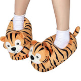 Ladies Womens Girls Faux Fur Cute Animal Unicorn Slippers Indoor Soft Sole Warm