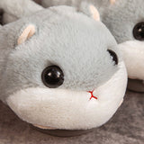 Womens Funny Warm Animal Slippers Furry Pink Pig Cute Cartoon Slippers House US