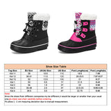 Kids Girls Boys Winter Thermal Warm Winter Faux Fur Durable Rubber Sole Boots US