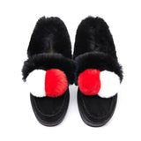 Womens Furry Lined Moccasin Ladies Winter Warm Flat Shoe Ankle Bootie Loafers