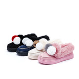 Womens Furry Lined Moccasin Ladies Winter Warm Flat Shoe Ankle Bootie Loafers