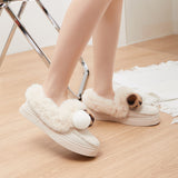 Womens Furry Lined Moccasin Ladies Winter Warm Flat Shoe Ankle Bootie Loafers