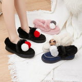 Womens Furry Lined Moccasin Ladies Winter Warm Flat Shoe Ankle Bootie Loafers