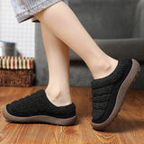 Unisex Kids Slip On Slippers Round Toe Platform Flat Slippers Winter Warm Shoe