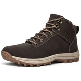 Mens Winter Ankle Boots Keep Warm Outdoor Short Boot Lace Up Flat High Top Shoes