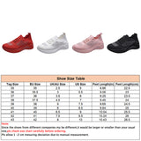 Women Athletic Shoes Lightweight Sneakers Lace Up Flat Running Tennis Shoes Size