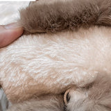 Womens Furry Ankle Boots Snow Bootie Slip On Flat Winter Warm Booties  Moccasins