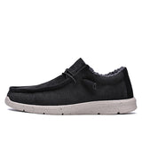 Mens Flats Shoe Loafers Plush Lined Slip On Boat Shoes Outdoor Trainers Sneakers