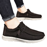 Mens Flats Shoe Loafers Plush Lined Slip On Boat Shoes Outdoor Trainers Sneakers