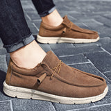 Mens Flats Shoe Loafers Plush Lined Slip On Boat Shoes Outdoor Trainers Sneakers