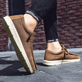 Mens Flats Shoe Loafers Plush Lined Slip On Boat Shoes Outdoor Trainers Sneakers