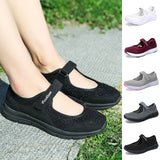 Womens Mary Jane Shoes Comfy Walking Lady Soft Lightweight Flat Sneakers Size