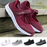 Womens Mary Jane Shoes Comfy Walking Lady Soft Lightweight Flat Sneakers Size