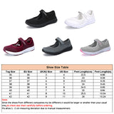 Womens Mary Jane Shoes Comfy Walking Lady Soft Lightweight Flat Sneakers Size