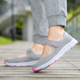 Womens Mary Jane Shoes Comfy Walking Lady Soft Lightweight Flat Sneakers Size