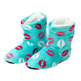 Women Men Winter Warm Boot Slippers Lips Design Flat Thicken Plus Velvet Slipper
