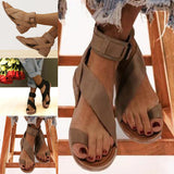 Women's Gladiator Sandals Summer Beach Flat Buckle Casual  Dress Fashion Shoes