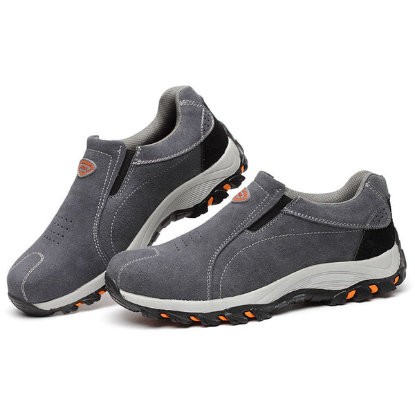 Adult Unisex Solid Color Anti-smashing Breathable Working Flats Shoes Anti Slip