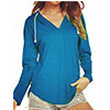 Pullover Hoodies Tops Long Sleeve for Women V Neck Drawstring Hooded Shirts Blouses Tunic Ladies Autumn Solid Color Sweatshirt S-XXXL