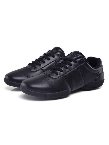 Ferndule Youth Girls Cheerleading Shoes Womens Cheer Shoes Breathable Training Competition Dance Sneakers Black 3Y