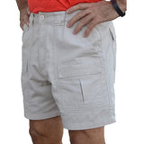 Men Casual Multi-pockets Cargo Short Mens Leisure Bottoms Elastic Waist Workout Solid Color Lounge Beach Shorts