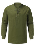 Men's Solid Color Long Sleeve T-Shirts Slim Fit Casual T-Shirt Blouse Tunic Tee