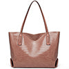New Women Lady Large Capacity Retro Tote Shoulder Bag Handbag PU Snake Pattern