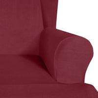 Stretch Armrest Sofa Cover Wing Back Chair Cover Elastic Spandex Armchair Slipcover Protector for Homeliving Room Office
