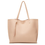 Women PU Leather Tassels Shoulder Bag Tote Large Capacity Handbag Messenger Bag