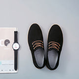 Men's Oxfords Lace Up Casual Boat Shoes Genuine Leather Shoes Breathable Loafers