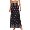 Women Boho Beach Skirt Elastic Waist Long Maxi Skirt Summer Casual Loose Skirts