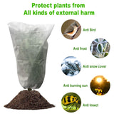 Garden Tree Protector Netting Pest Bird Barrier Plant Cover Bags Winter Freeze Warming Plant Cover Drawstring Bag