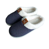 Women Men Slippers Plush Lined House Shoes Indoor Outdoor Anti-Skid Mules Slides