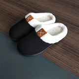 Women Men Slippers Plush Lined House Shoes Indoor Outdoor Anti-Skid Mules Slides
