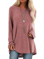 Women Ladies Long Sleeve Pullover T-shirt Loose Baggy Casual Tunic Tops