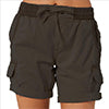 Women's Cotton Linen Wide Leg Cargo Shorts Casual Multi Pockets Loose Fit Shorts