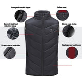 Boys Girls Heated Vest Winter Warmer Electric USB Jacket Heating Coat Waistcoat