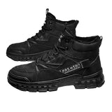 Mens Winter Boots Warm Lace Up Non Slip Hiking Shoes Outdoor Trekking Ankle Booties