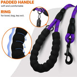 5FT Dog Leash Lead Padded Handle Reflective Nylon Rope Training Walking Harness