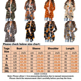 Women Halloween Print Long Sleeve Cardigan Coat Outwear Jacket Jumper Open Front