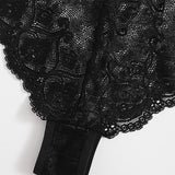 Womens Satin Pajama Set 4 Pcs Floral Lace Trim Cami Lingerie Sleepwear with Robe Nightwear