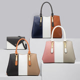 4 Pieces Set Tote Shoulder Handbag for Women, Fashion Top Handle Crossbody Bag Leather Satchel Purse Travel Business Bag