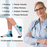 15-20 mmHg Compression Socks Plantar Fasciitis Compression Socks Foot Sleeve Ankle Support Brace Achy Heel
